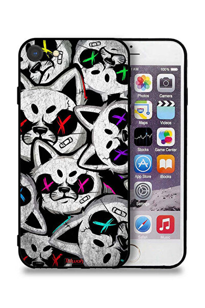Tolwak جراب حماية لهاتف Apple iPhone SE (2020) بنقشة قطط مارشميلو