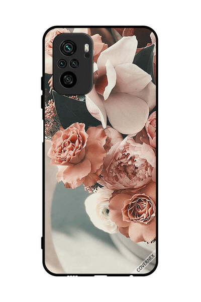 Covernex غطاء حماية لهاتف Poco M5s 4G باقة من زهور الخوخ الجميلة