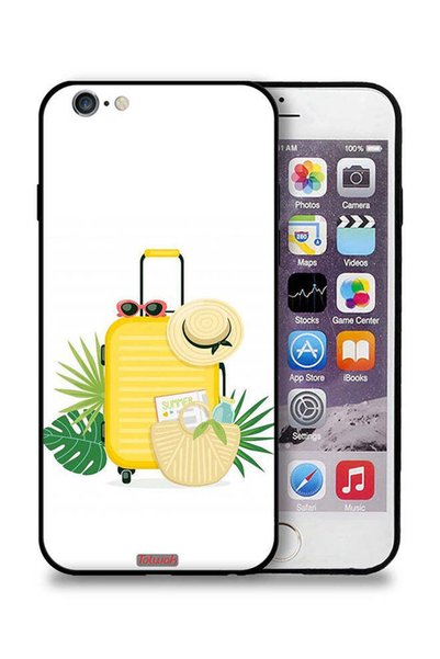 Tolwak جراب حماية لجهاز Apple iPhone 6 Plus/6s Plus برسومات فنية رقمية صيفية