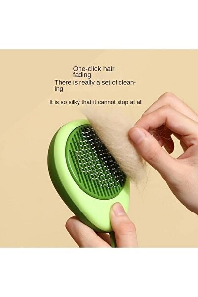 OneWipe Perie pentru animale cu buton, galben, OneWipe