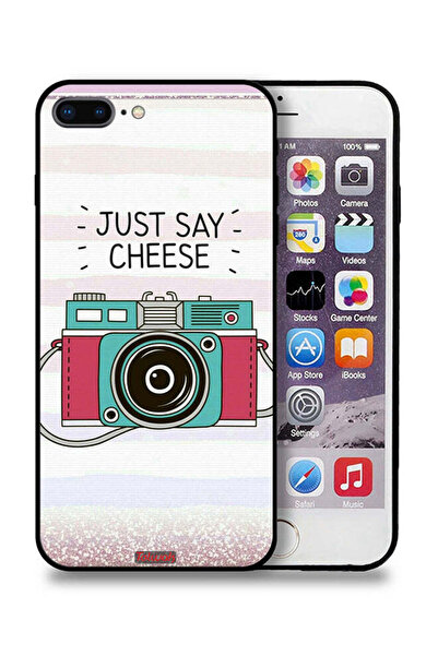 Tolwak جراب حماية لجهاز Apple iPhone 7 Plus مكتوب عليه Just Say Cheese