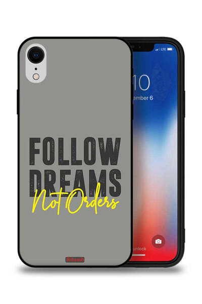 Tolwak جراب حماية لجهاز Apple iPhone XR - اتبع الأحلام وليس الأوامر