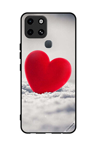 Covernex غطاء حماية لهاتف إنفينيكس سمارت 6 - قلب أحمر جميل