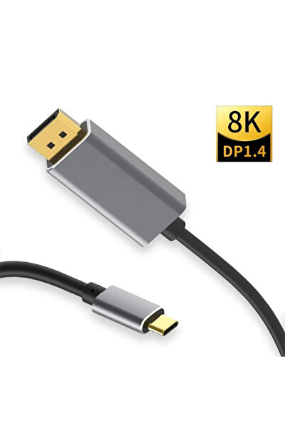 TEKNOCEPNET Ally Type-C to Displayport 8K 60Hz Converter Video Cable 1m - Hdtv Projector - Bs5669-7774