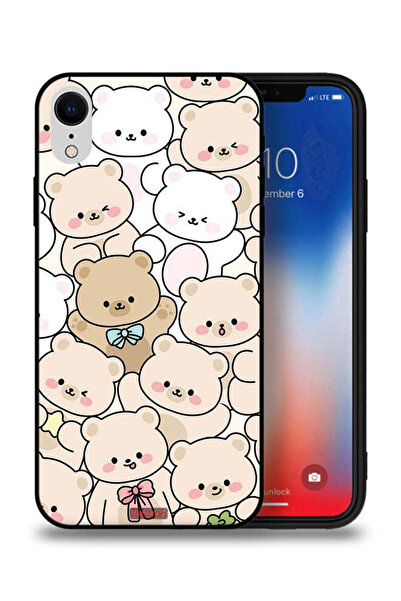 Tolwak جراب حماية لهاتف Apple iPhone XR بنقشة الدببة