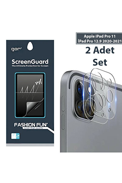 lowell home GOR iPad Pro 11 iPad Pro 12.9 2020-2021 واقي كاميرا زجاجي ثلاثي ا...