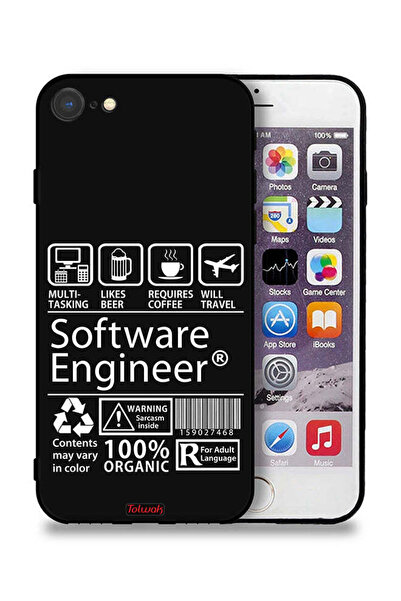 Tolwak جراب حماية لجهاز Apple iPhone SE (2020) ملصق مهندس برمجيات