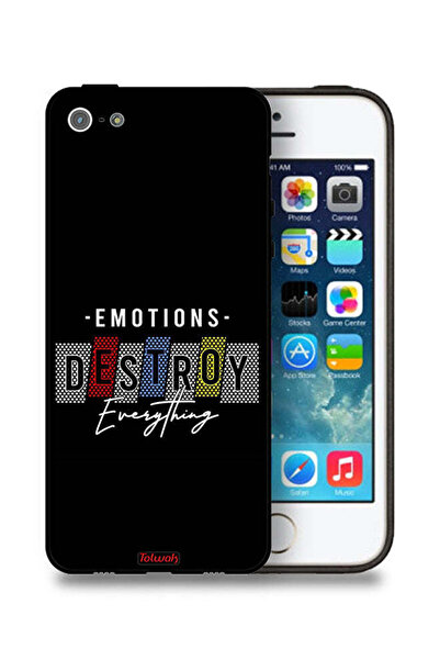 Tolwak جراب حماية لجهاز Apple iPhone 5/5s/SE - العواطف تدمر كل شيء