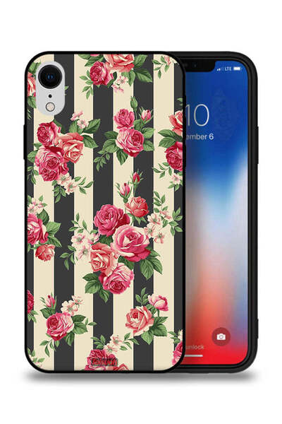 Tolwak غطاء حماية لجهاز Apple iPhone XR بنقشة الورود