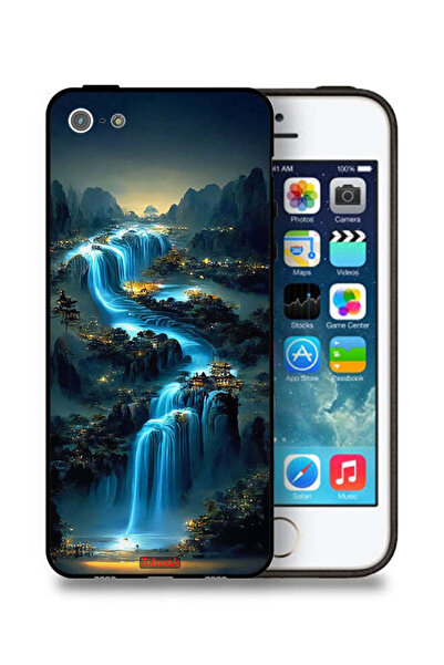 Tolwak غطاء حماية لجهاز Apple iPhone 5/5s/SE بتصميم شلال