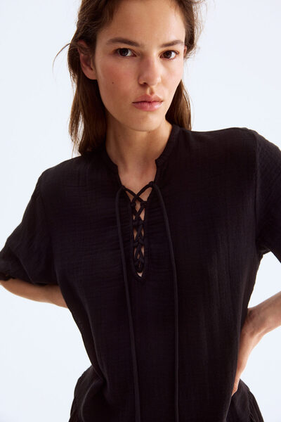 H&M Pamuklu Tunik Elbise