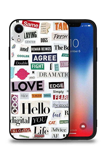 Tolwak جراب حماية لجهاز Apple iPhone XR مع ملصقات اقتباسات قصيرة