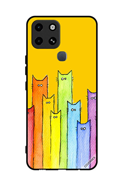 Covernex غطاء حماية لهاتف Infinix Smart 6 بتصميم دمية قطة