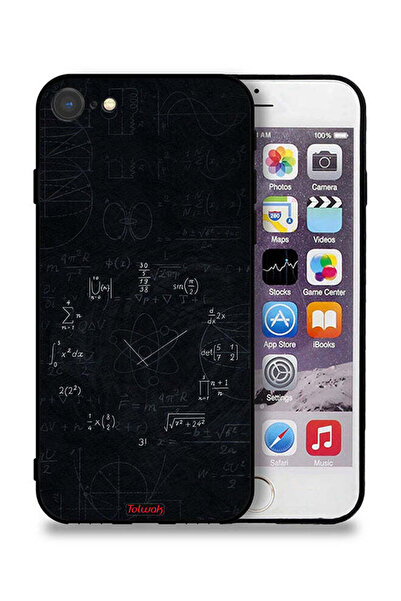 Tolwak جراب حماية لجهاز Apple iPhone 7 بتصميم ساعة رياضيات