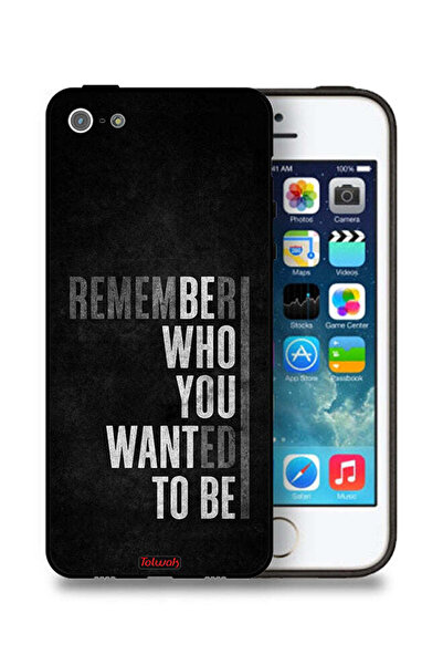 Tolwak جراب حماية لجهاز Apple iPhone 5/5s/SE تذكر من أردت أن تكون