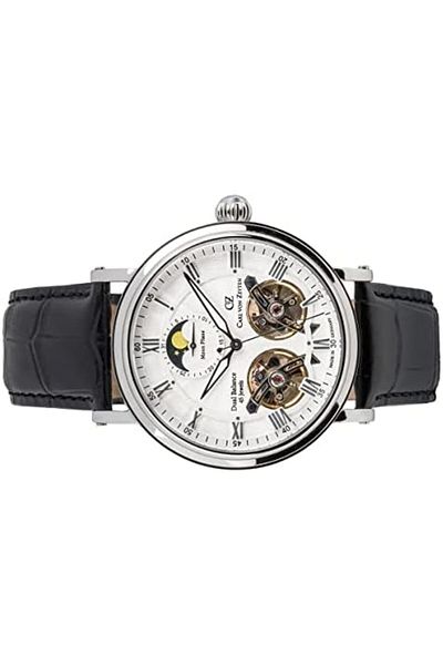 Carl Von Zeyten Men's Analogue Automatic Watch with Leather Strap