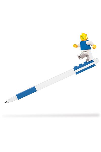 Lego IQ Pen Pal Gel Pen with Minifigure Blue
