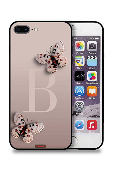 Tolwak غطاء حماية لجهاز Apple iPhone 7 Plus بنقشة الفراشات