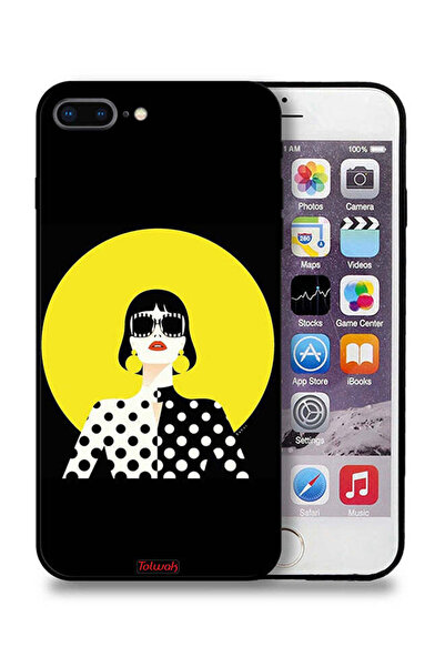 Tolwak جراب حماية لجهاز Apple iPhone 7 Plus بتصميم فتاة أنيقة