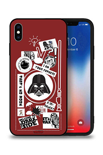 Tolwak جراب حماية لجهاز Apple iPhone XS ملصق Welcome To The Dark Side