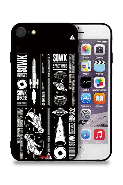Tolwak جراب حماية لجهاز Apple iPhone SE (2022) ملصق Sowk Space Walk