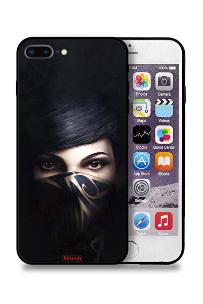 Tolwak غطاء حماية لهاتف آيفون 7 بلس من آبل - فتاة محجبة