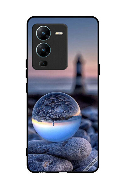 Covernex غطاء حماية لهاتف فيفو V25 برو، تصوير رائع للطبيعة في زجاج دائري