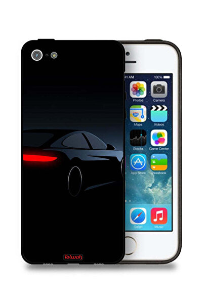 Tolwak غطاء حماية لجهاز Apple iPhone 5/5s/SE - سيارة داكنة
