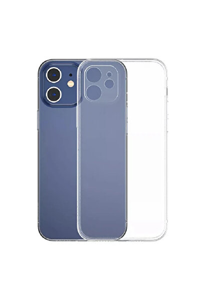 Ethab Giyim حافظة سيمبل كيس لهاتف آيفون 12 6.1 رفيعة وشفافة من السيليكون مع ح...