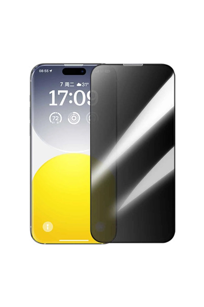 lowell home iPhone 15 Plus Privacy Ghost Full Protection Glass Screen Protect...