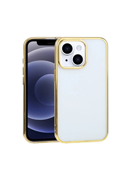 FİXFLEX iPhone 13 Mini 5.4Inch Laser Plating Color Edge Transparent Case-(5775) - Fxh7024-7302