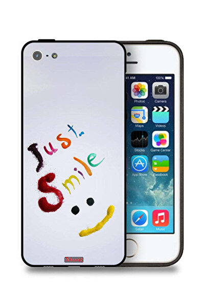 Tolwak جراب حماية لجهاز Apple iPhone 5/5s/SE - Just Smile