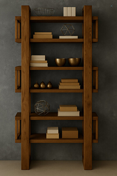 ENJOY LİFE EnjoyLife Tasarım Doğal Ahşap Duvar Rafı