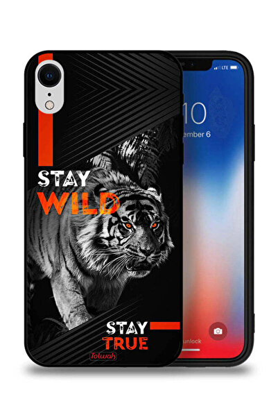 Tolwak جراب حماية لجهاز Apple iPhone XR - Stay Wild Stay True
