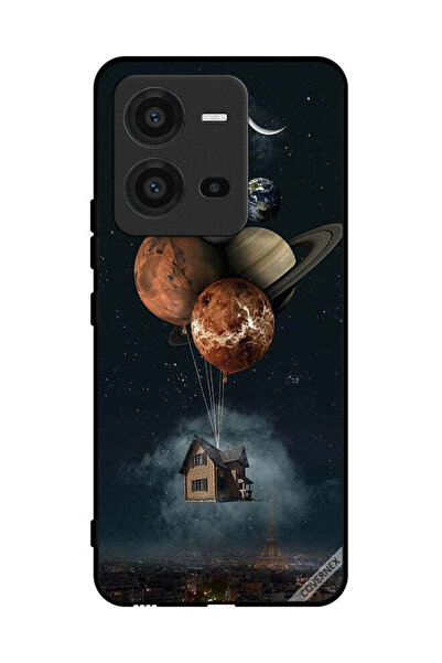 Covernex غطاء حماية لهاتف فيفو V25 - بالونات الكواكب تأخذك إلى المنزل
