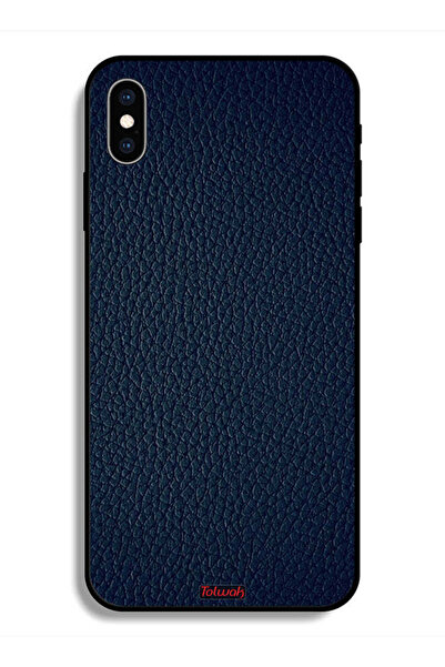 Tolwak جراب واقٍ لهاتف Apple iPhone X بنقشة جلدية