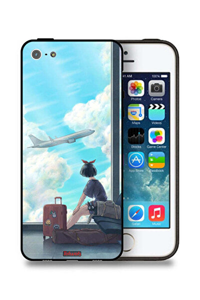Tolwak جراب حماية لهاتف Apple iPhone 5/5s/SE بتصميم فني للسفر