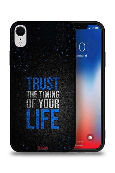 Tolwak Apple iPhone XR Protective Case Trust The Timing Of Your Life