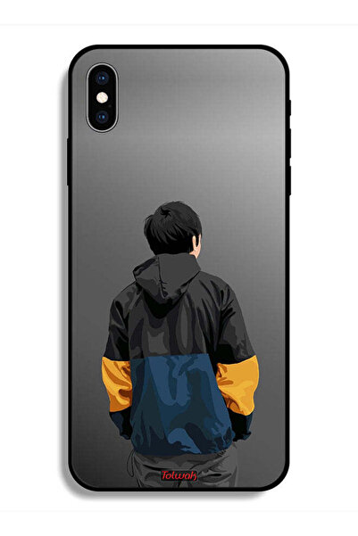 Tolwak جراب حماية لهاتف Apple iPhone X صورة فنية لولد