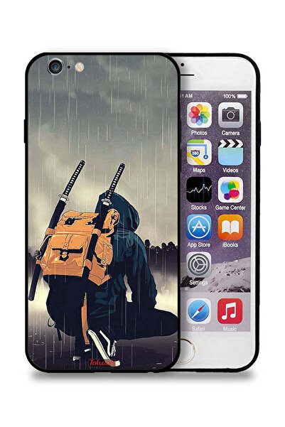 Tolwak غطاء حماية لجهاز آيفون 6/6s من آبل، رسمة سيف ساموراي رقمية