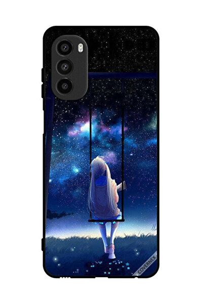 Covernex غطاء حماية لهاتف موتورولا موتو جي 82 - رسم فتاة حزينة