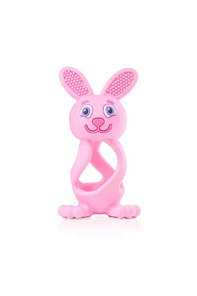 Brush-Baby Bobbie Bunny Teether 3D Rose 0-3 Years