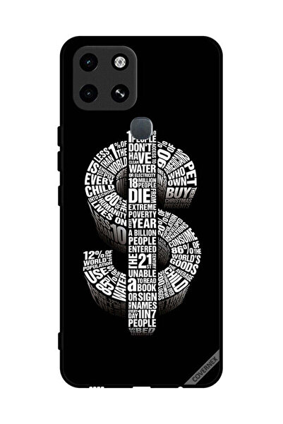 Covernex غطاء حماية لهاتف Infinix Smart 6 بطبعة دولار الخط