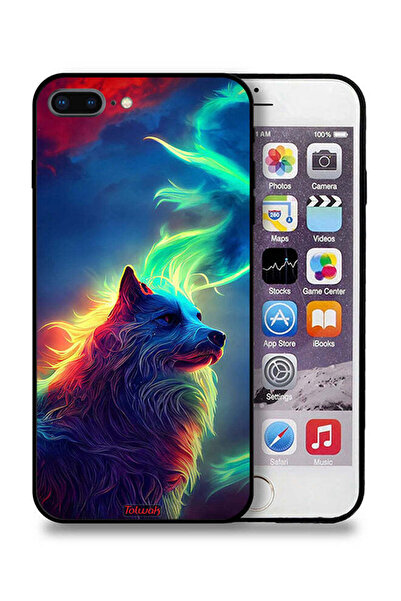 Tolwak غطاء حماية لجهاز Apple iPhone 7 Plus بتصميم الذئب