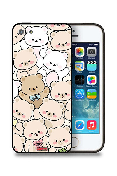 Tolwak جراب حماية من Apple iPhone 5/5s/SE بنقشة دببة