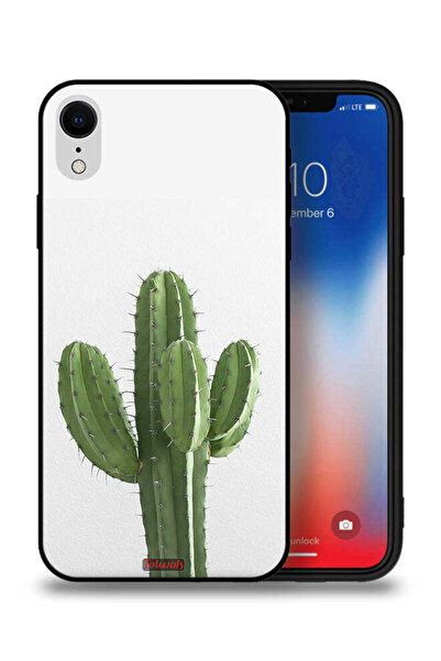 Tolwak غطاء حماية لجهاز Apple iPhone XR بنقشة نبات الصبار