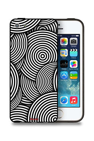 Tolwak غطاء حماية لجهاز Apple iPhone 5/5s/SE بنمط دوائر وهمية