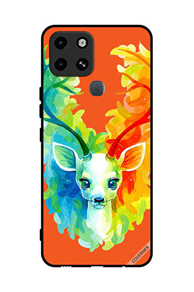 Covernex غطاء حماية لهاتف إنفينيكس سمارت 6 - غزال ملون