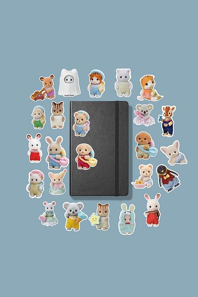 MS Major Selection Sylvanian Families Sticker Pack /Bullet Journal Notebook Sticker Agenda Laptop Sticker