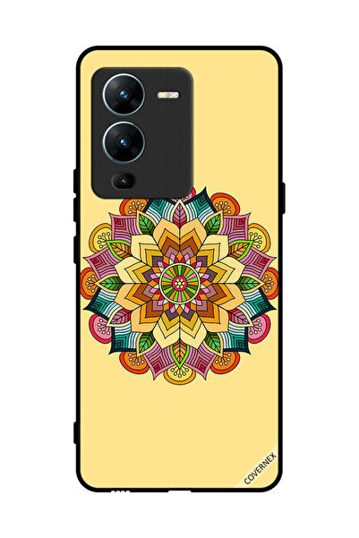Covernex غطاء حماية لهاتف فيفو V25 برو بنمط ماندالا دائري